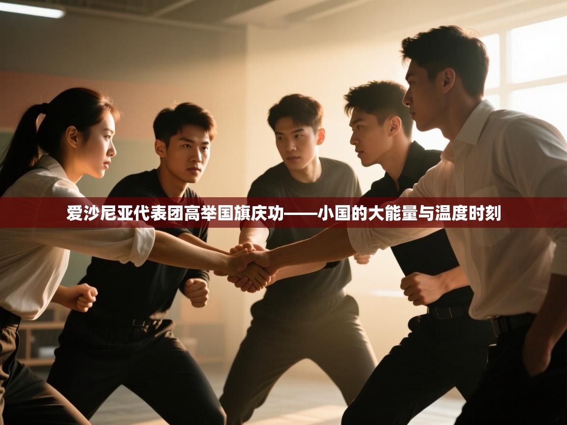 爱沙尼亚代表团高举国旗庆功——小国的大能量与温度时刻  第1张